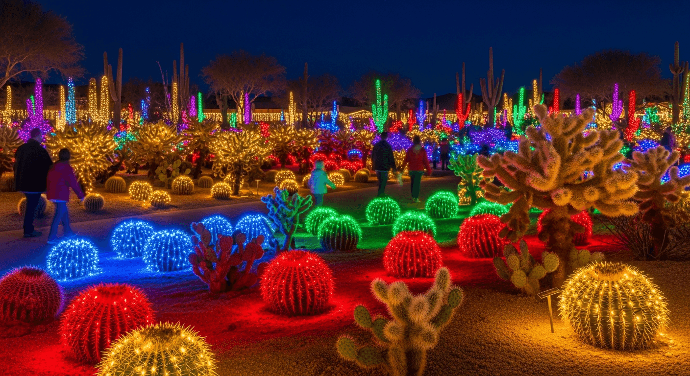 Ethel M Chocolate Factory Holiday Lights